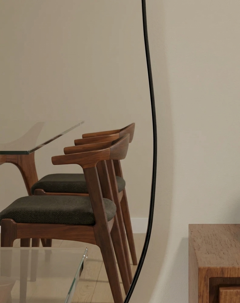 Bella Amora- Espelho Grande Corpo Inteiro de Chão com Moldura em Couro (150cm x 60cm 170cm x 70cm)