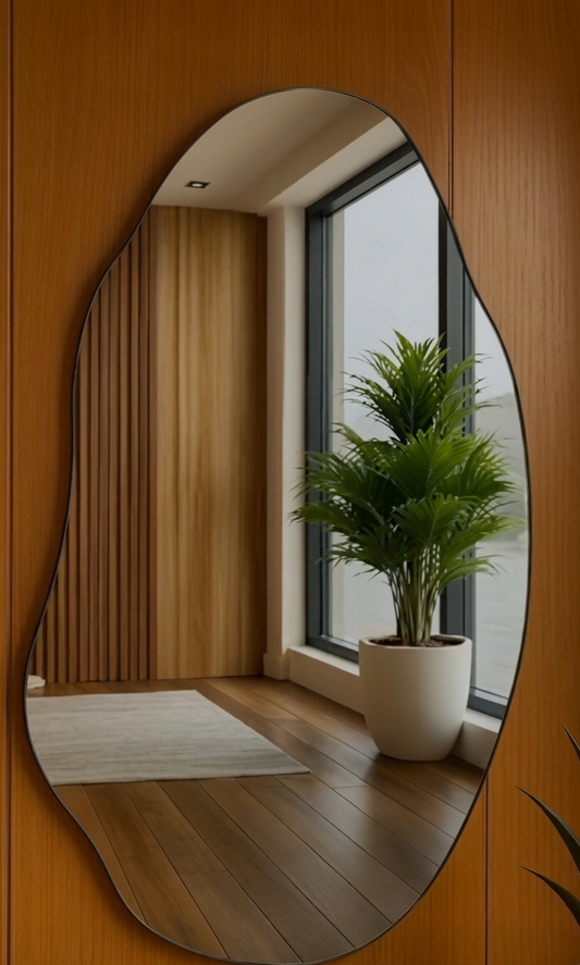 Bella Amora - Espelho Orgânico Lapidado Grande Decoração - 110 x 80